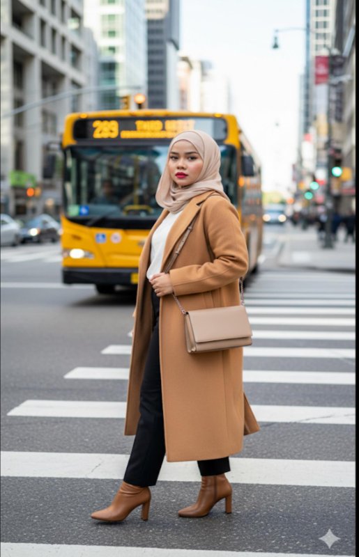 Urban Elegance: Street Style Portrait of Modern Sophistication